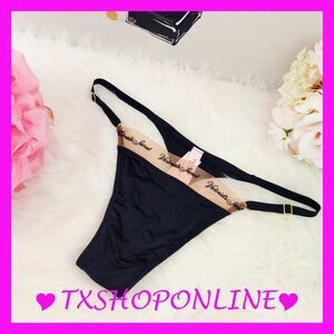 💗👙 Victoria's Secret Black Thong Panty Nude mesh 👙💗